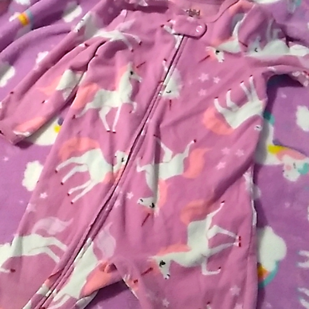 Child of mine unicorn zip up sleeper 18 months